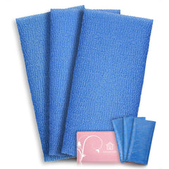 CasaVida Exfoliating Body Scrub Towels, 3-Pack.