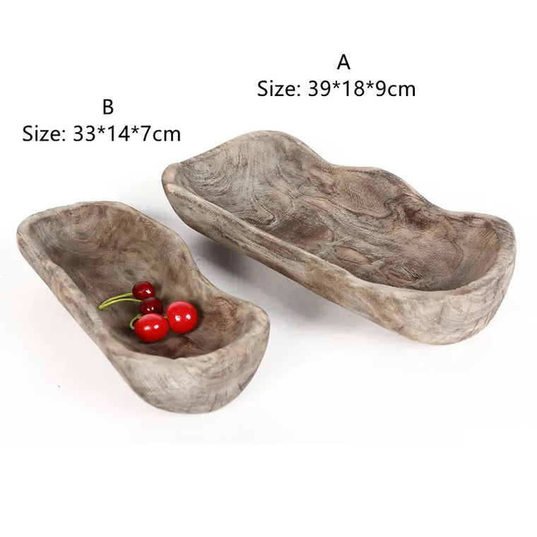 Wooden Fruit Tray for Desktop Home Decoration
